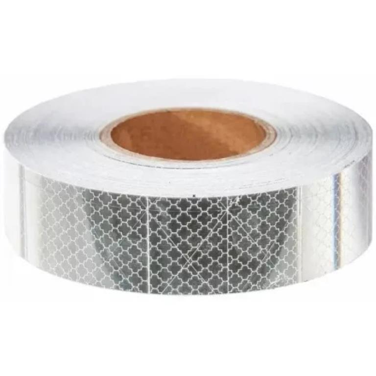 Öntapadós fényvisszaverő csík, fehér - 1 m